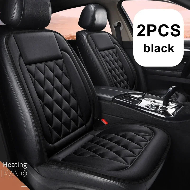 SnugRaxis 12V Heated Car Seat Set for Driver and Passenger