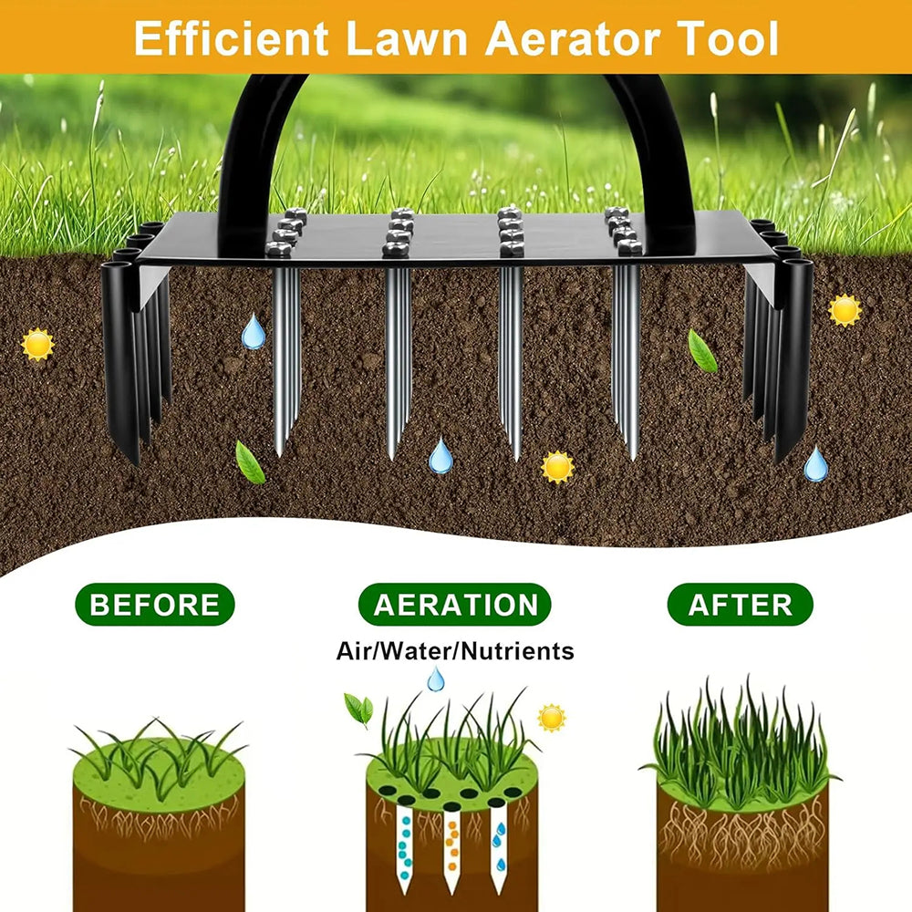 SoiluDril Manual Lawn Aerator for Compacted Soil