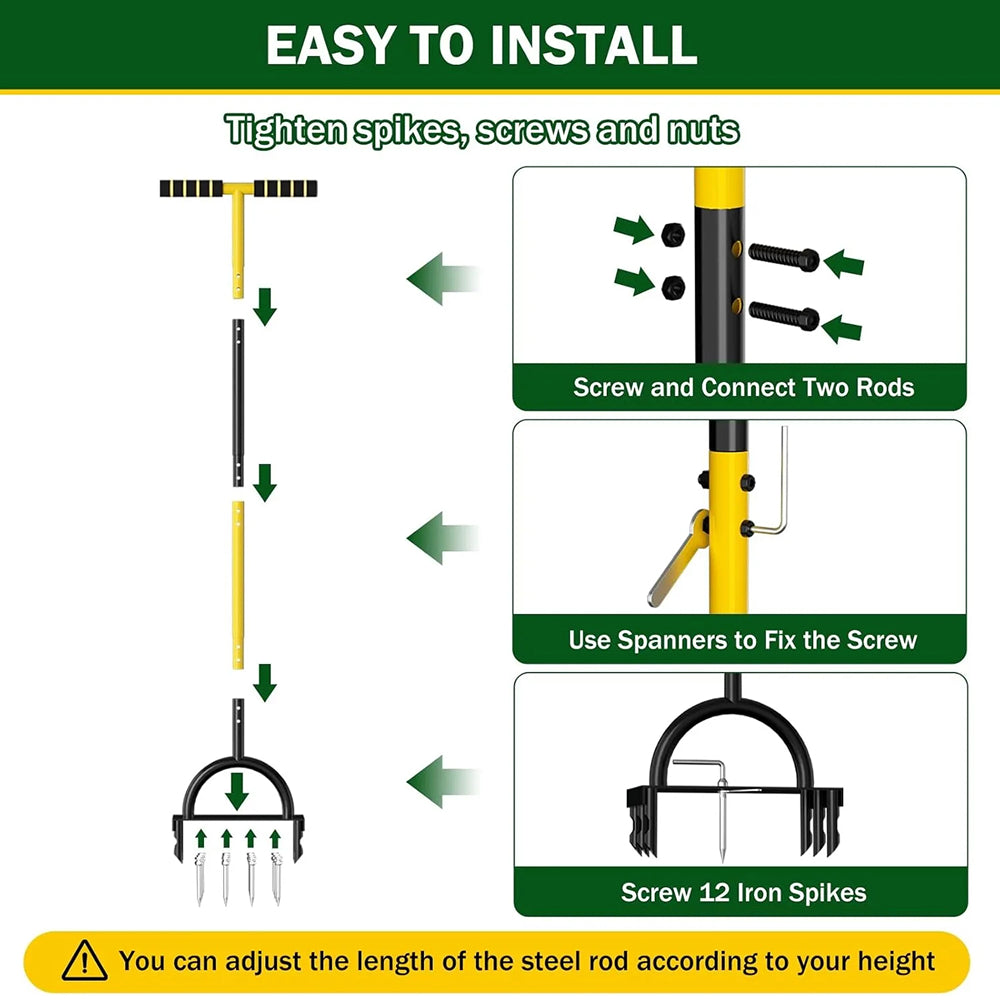 SoiluDril Manual Lawn Aerator for Compacted Soil