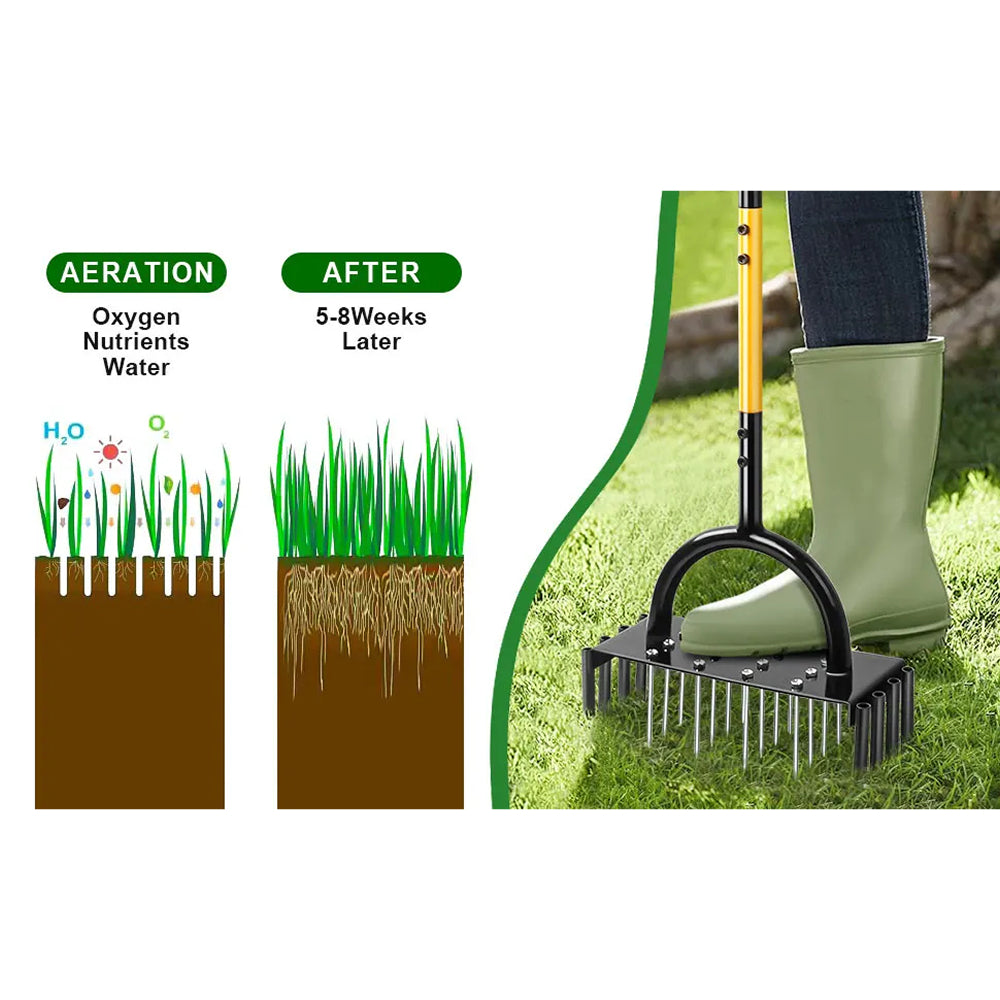 SoiluDril Manual Lawn Aerator for Compacted Soil