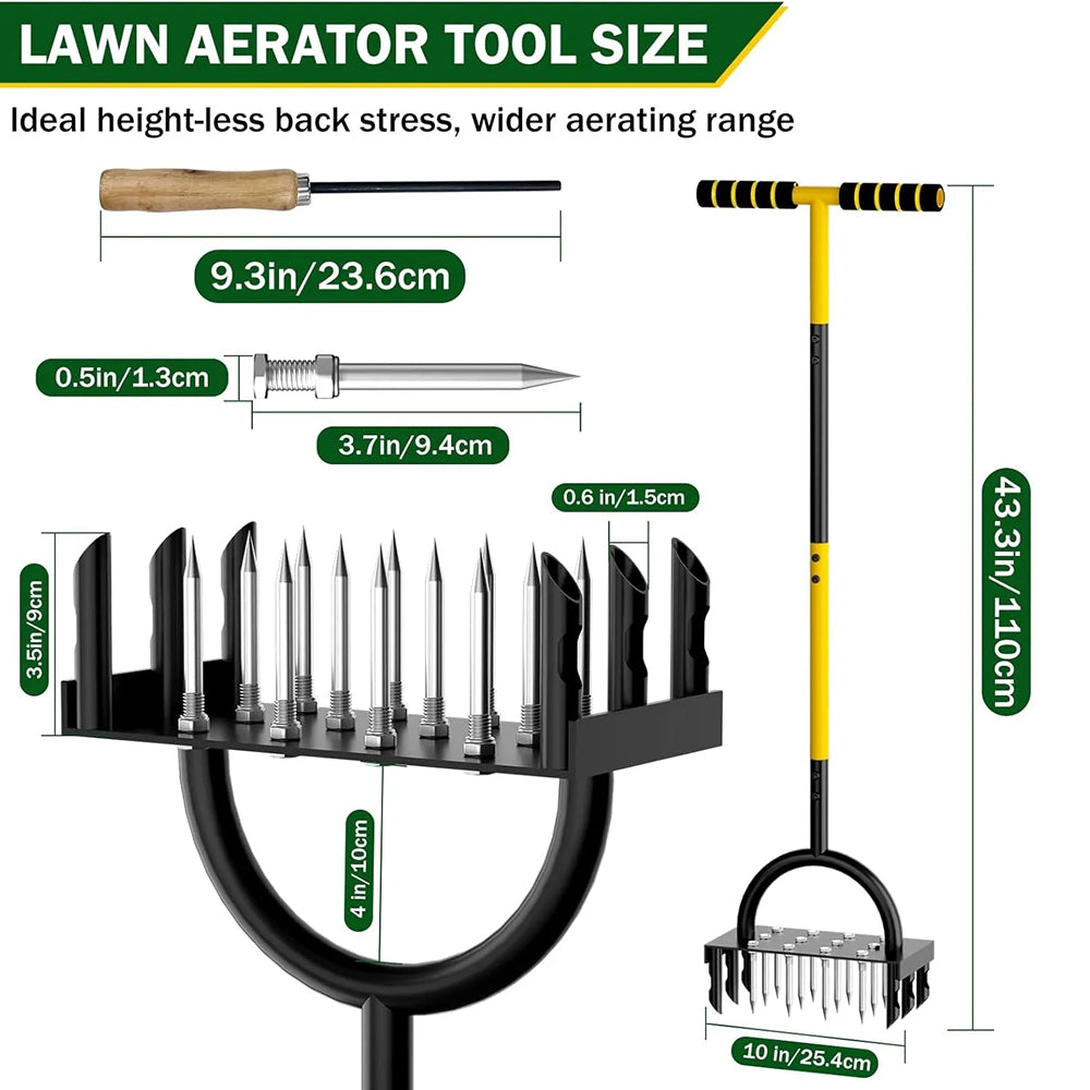 SoiluDril Manual Lawn Aerator for Compacted Soil