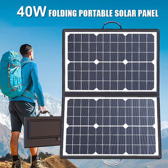 SolariFol High-Efficiency Portable Solar Panel for Camping