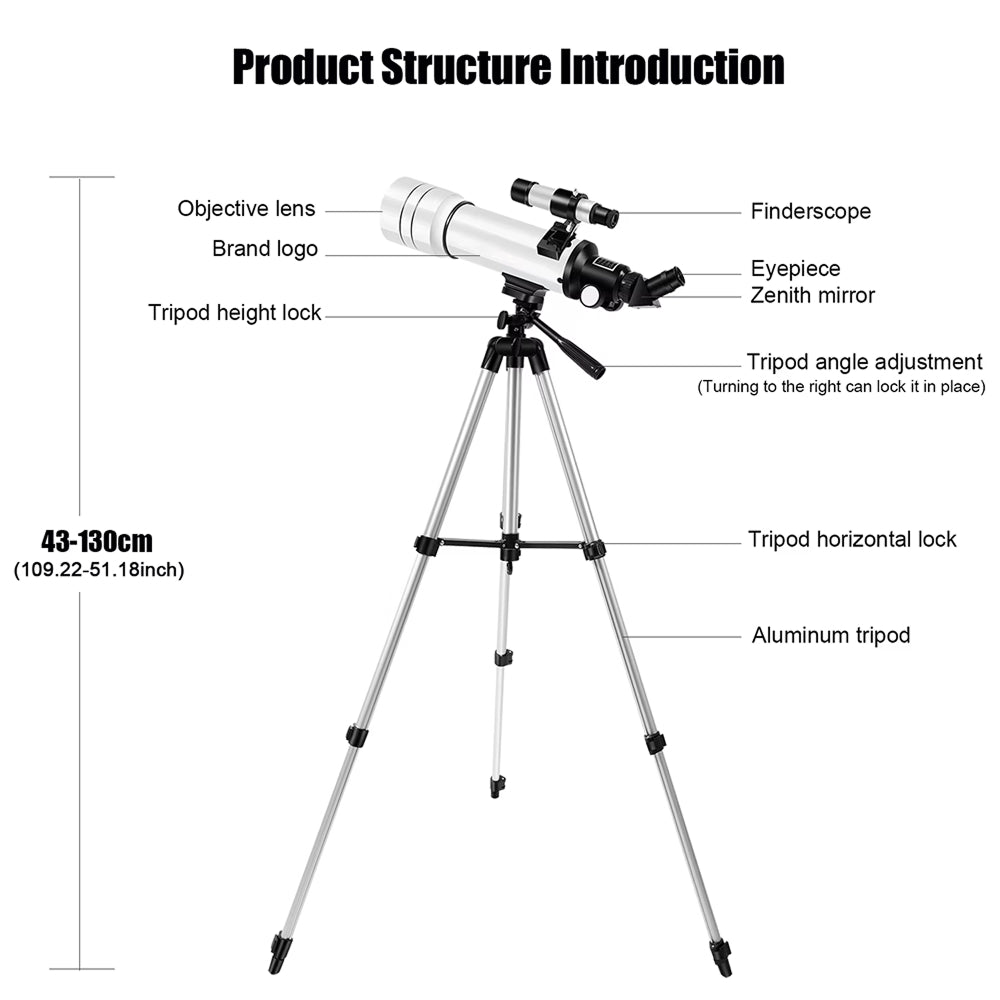 StariBud 70mm Astronomy Telescope for Kids & Beginners