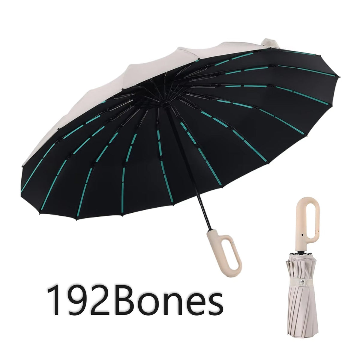 TempoEsta Backpack Umbrella - Hands-Free Hiking Rain & Sun Protection