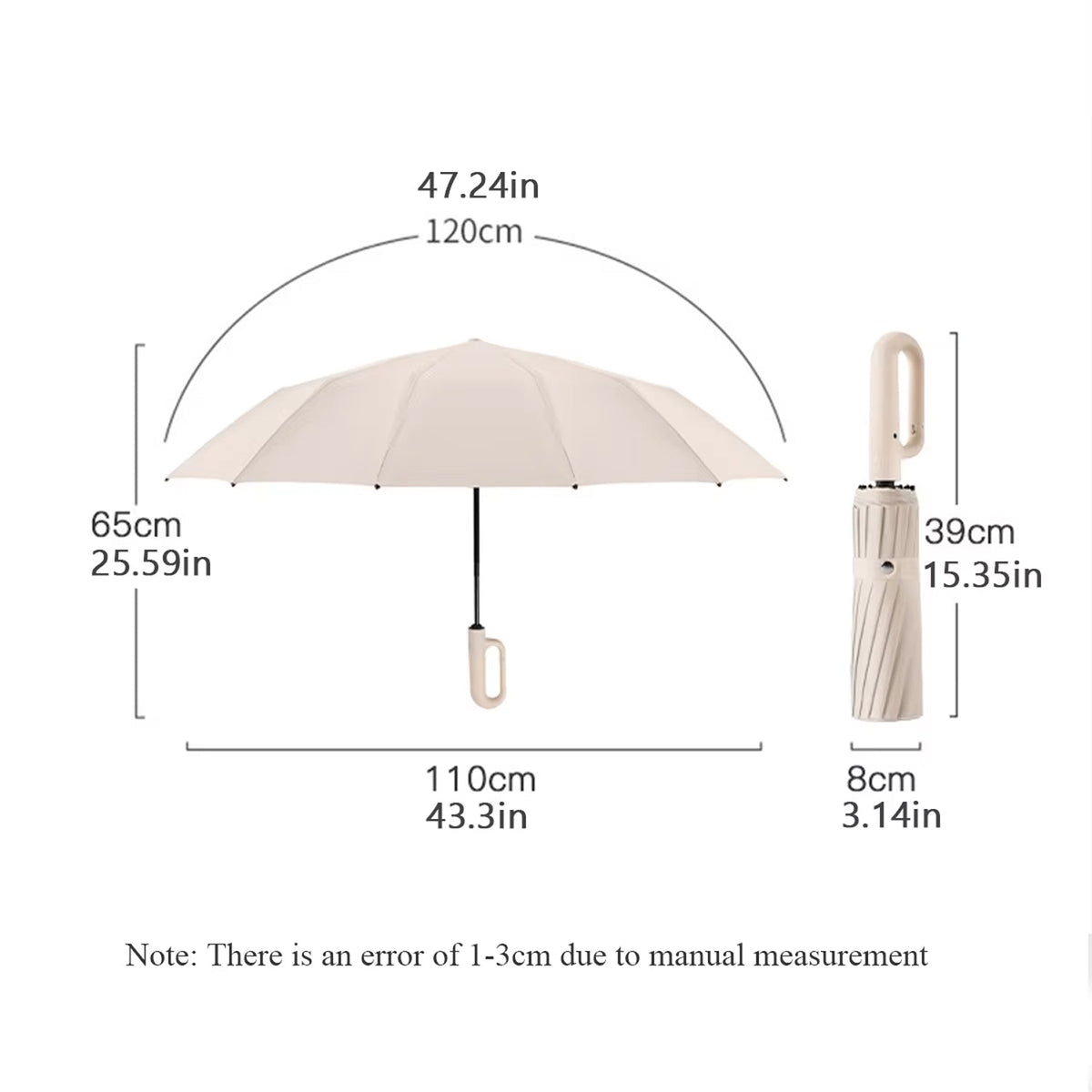 TempoEsta Backpack Umbrella - Hands-Free Hiking Rain & Sun Protection