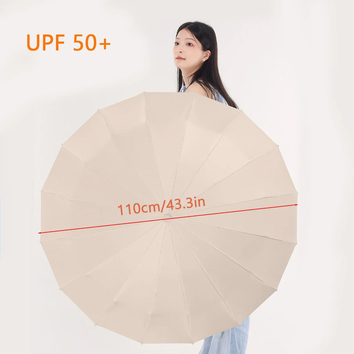 TempoEsta Backpack Umbrella - Hands-Free Hiking Rain & Sun Protection