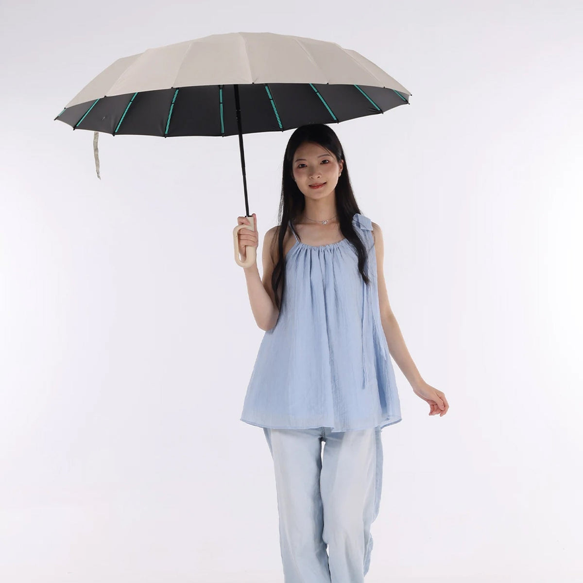 TempoEsta Backpack Umbrella - Hands-Free Hiking Rain & Sun Protection