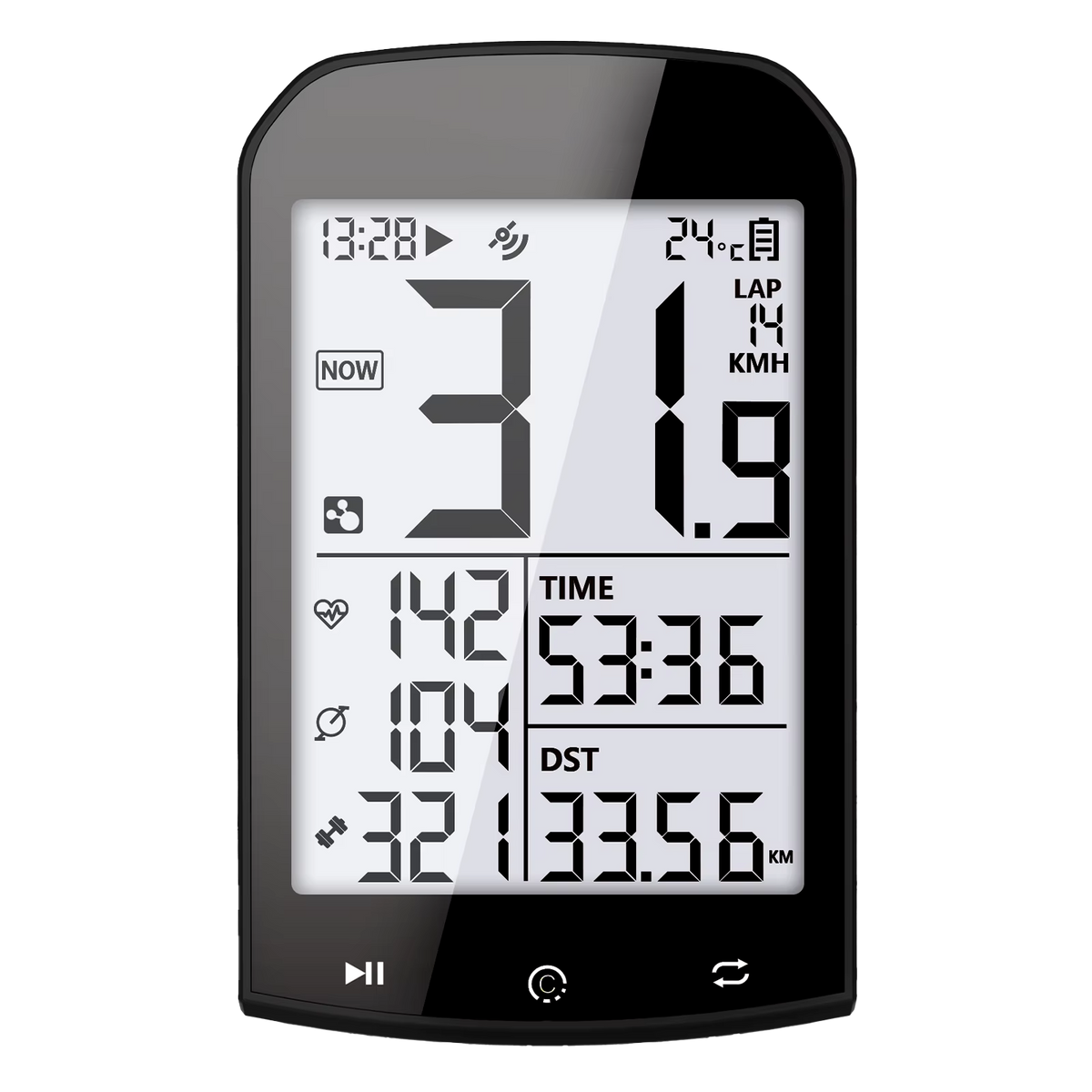 VelMetrix Cycling Computer: 35H Battery GPS Tracker