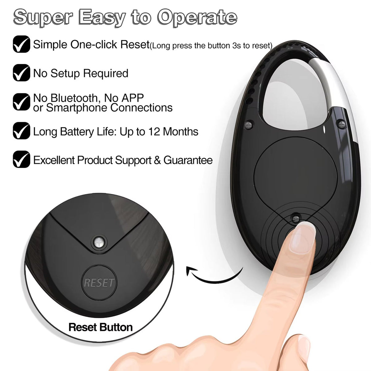 WakoWise Accurate Standalone 3D Tri-Axis Step Counter