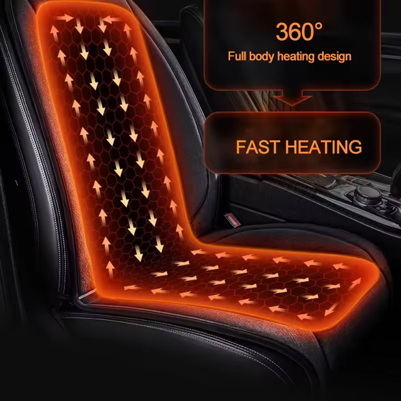 WarmCori 12V-24V Fast Heated Seat Cover for Cars & Trucks