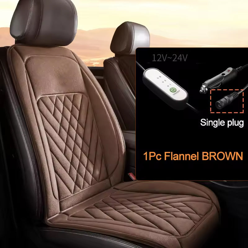 WarmCori 12V-24V Fast Heated Seat Cover for Cars & Trucks