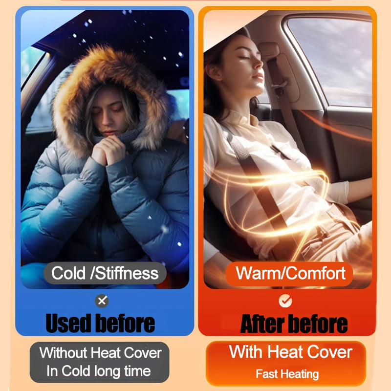 WarmCori 12V-24V Fast Heated Seat Cover for Cars & Trucks