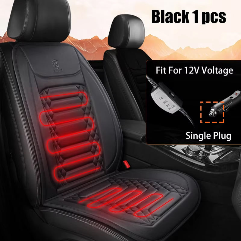WarmiShift 12V Heated Car Seat Cover with Fast 30-Second Warmth