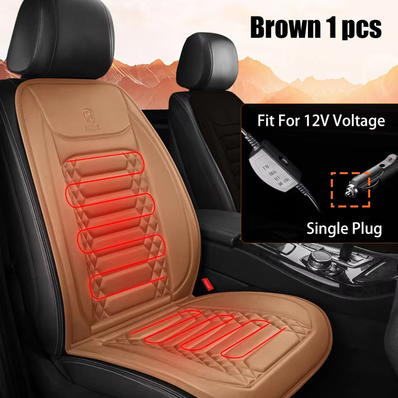 WarmiShift 12V Heated Car Seat Cover with Fast 30-Second Warmth
