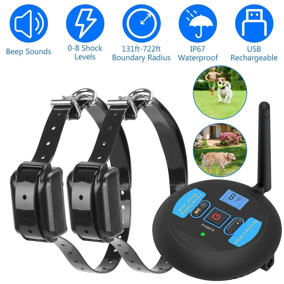 WufyFenci Wireless Dog GPS Fence & Pet Tracker
