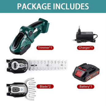 ZenikTrim Cordless Electric Hedge Trimmer and Grass Shears